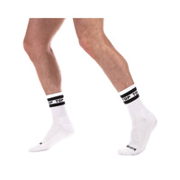 Fetish Half Socks Top White-Black S/M Barcode Berlin