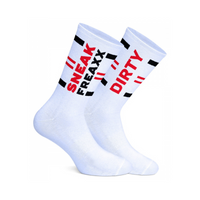 Skarpetki SneakFreaxx Dirty Play white socks
