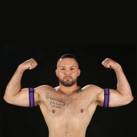 Neo Bold Color Armband Purple M Mr-S-Leather