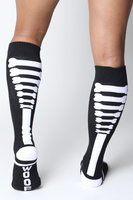 Bawełniane getry dla psiaka CellBlock13 Kennel Club Bones Knee High Sock Black 42-47