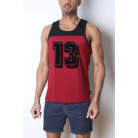 Bezrękawnik Starter Mesh Tank Top Red Wine L CellBlock13