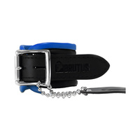 Leather Wrist Restraints Black/Blue Brutus