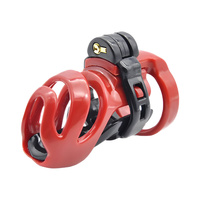 Pas cnoty Cyborg Chastity Cage Black | Red Brutus