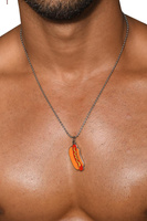 Naszyjnik z zawieszką w kształcie hot doga Andrew Christian Hot Dog Necklace