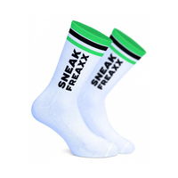 Skarpetki SneakFreaxx Dirty White-Green Socks