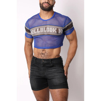 Cellblock Challenger Crop Top Blue XL