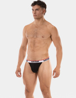 Stringi męskie Thong Miran Black L Barcode