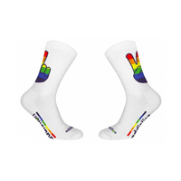 Skarpetki Addiction Pride Peace White socks