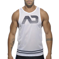 Bezrękawnik Mesh Ad Tank Top White L Addicted