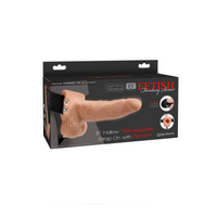 Uprząż Fetish Fantasy Series 6" Hollow Strap-On with Remote Light