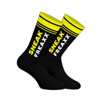 Skarpetki SneakFreaxx Big Stripe Socks Black-Yellow