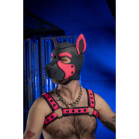 Neoprene Frisky Pup Hood Pink Xl Mr-S-Leather