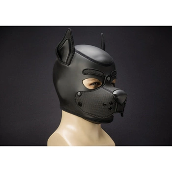 Neoprene K9 Hood Black M Mr-S-Leather