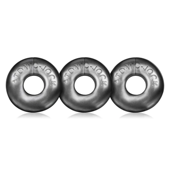 Zestaw pierścieni Ringer Cockring Silver 3 Pack Oxballs