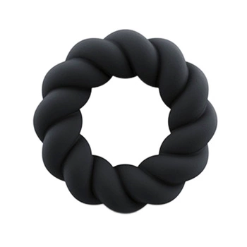 Pierścień erekcyjny Rocks-Off Twisted Black