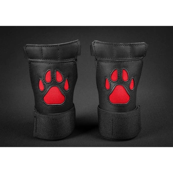 Otwarte skórzane psie rękawice Mr-S-Leather Open Paw Puppy Glove Red