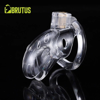 Pas cnoty Shark Cage Chastity Cage Clear Brutus