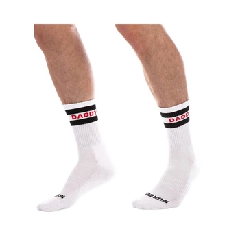Fetish Half Socks Daddy White-Black S/M Barcode Berlin
