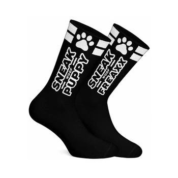 Skarpetki SneakFreaxx Sneak Puppy Socks Black-White