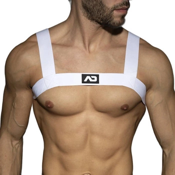 Uprząż Fetish Basic Elastic Harness White M/L Addicted