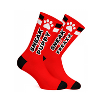Skarpetki SneakFreaxx Woof Puppy Socks Red