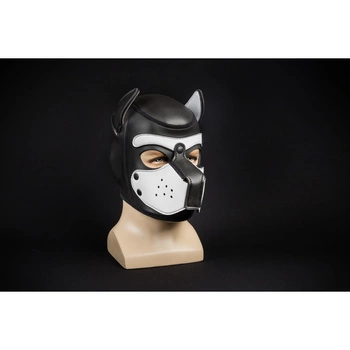 Neoprene Puppy Hood White M Mr-S-Leather