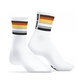 Skarpetki SneakXX Proud Bear white socks