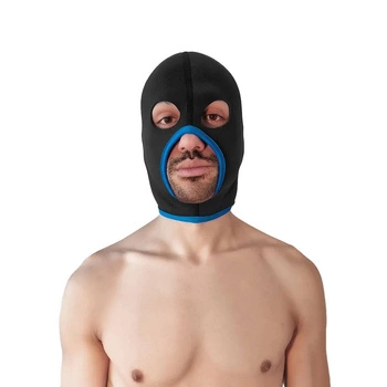 Neoprene Face Fucker Hood Black/Blue Brutus