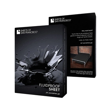 Wodoodporne prześcieradło Sheets of SF Fitted Sheet 180 x 200 x 25 cm Black