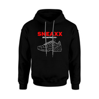 Bluza Hoodie Sneaxx Black-Red L SneakFreaxx