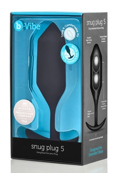 Korek analny Snug Plug 5 Black b-Vibe
