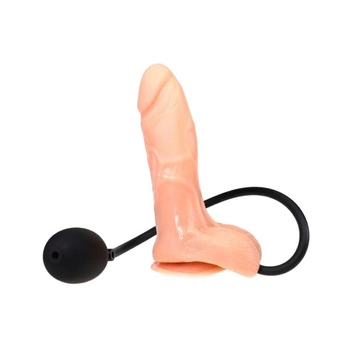 Generique Inflatable Dildo z pompką Inflat 14 x 4.5cm Flesh