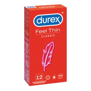Super cieńkie prezerwatywy lateksowe Durex Feel Thin Classic 12 szt.