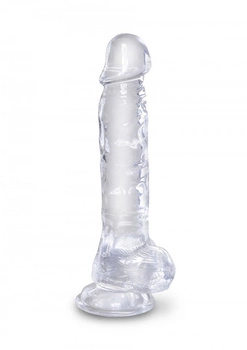 8 Inch Cock With Balls Transparant King Cock
