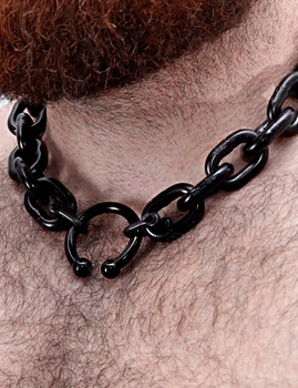 Łańcuch 43 cm Titan Sleek Arc Black Neklace 17" Dark Room