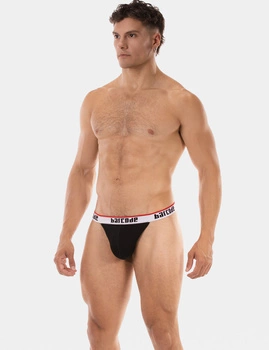 Stringi męskie Thong Miran Black L Barcode