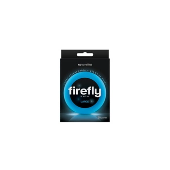 Pierścień erekcyjny NS Novelties Firefly Halo Cockring Blue Large