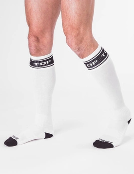 Podkolanówki Socks Top White-Black L/Xl Barcode Berlin