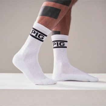 Crew Socks Pig 2-Pack White 38-41 Mister B