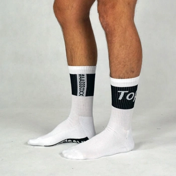 Socks F*Ckstar Top Skarpetki Białe Aasssoxx