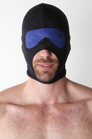 Nylonowa kominiarka z siateczką zasłaniającą oczy CellBlock13 Gambit Hood Mesh Black / Blue