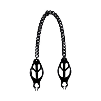 Zaciski na sutki Japanese Clover Nipple Clamps Black Brutus