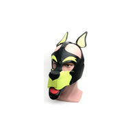 Maska psa Pup Hood Black/Yellow 665 Playful