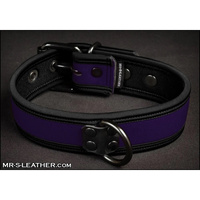 Neo Bold Color Puppy Collar Purple L-Xxl Mr-S-Leather
