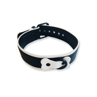 Obroża Vegan Puppy Collar Black-White Brutus