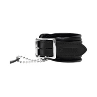 Pas do krępowania Leather Ankle Restraints Black/Black Brutus