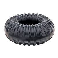 Pierścień erekcyjny Perfect Fit Ribbed Ring Black 