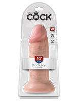 10 Inch Chubby Flesh Dildo Cieliste King Cock