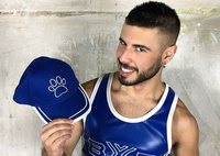 Bejsbolówka z psią łapką Boxer X-Baseball Cap Royal blue with white Puppy