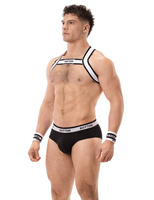 Slipy Backless Brief Bottom Black-White S Barcode Berlin